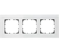 MDT KNX, cadre, triple, verre, blanc, 1 pièce.