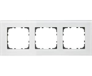 MDT KNX, cadre, triple, verre, blanc, 1 pièce.
