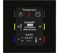 MDT KNX Centrale deSmart 86 avec écran couleur, plastique, noir mat, 1 pièce.