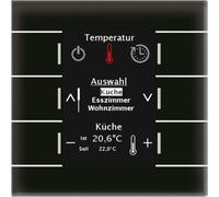 MDT KNX Centre deen verre Smart, avec écran couleur, noir, 1 pièce.