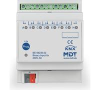 MDT KNX Entrée binaire 8 canaux 230 V CA/CC REG, 1 pièce.