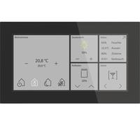 MDT KNX Glas Touch Smart 6 pouces, KNX Secure, noir, 1 pièce.