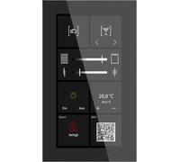 MDT KNX Glas Touch Smart Plus 6 pouces, KNX Secure, noir, 1 pièce.