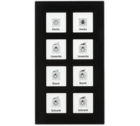 MDT KNX RF + bouton-poussoir en verre sans fil Plus 8 vitesses avec actionneu...