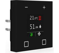 MDT KNX Thermostat d'ambiance secondaire Smart 55, noir mat, 1 pièce.