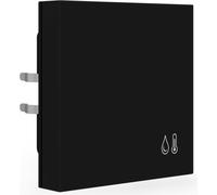 MDT MDT KNX Capteur de température ambiante et d'humidité 55, noir mat, 1 pièce.
