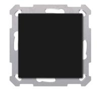 MDT KNX Bouton-poussoir Light 55 Basic simple, noir mat, neutre, 1 pièce.