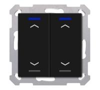 mdt MDT Taster Light 55 2 voies RGBW noir mat Volet BE-TAL550206.A1 Quantité:1
