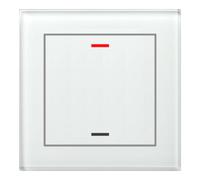 MDT technologies Bouton-poussoir en verre II Light simple BE-GTL10W.01
