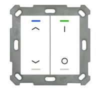 MDT BE-TAL5502.C1 Bouton-poussoir Light 55 double RGB-W blanc pur brillant Jal./Commutation (BE-TAL5502.C1)