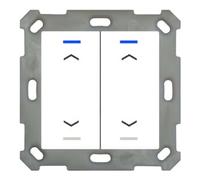 Bouton MDT KNX Light 55 x 55 mm double RGBW, blanc pur brillant, store, 1 pièce.