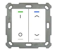 MDT BE-TAL55T2.D1 Bouton-poussoir Light 55 double RGB-W Temp. blanc pur brillant Commutation/Jal.