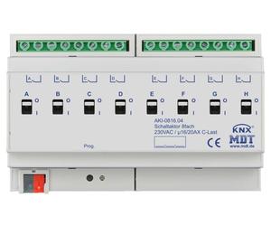 MDT technologies Acteur de commutation 8x 8TE REG, 16/20A, 230VAC AKI-0816.04