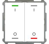 MDT technologies Bouton-poussoir Light 63 double RGBW,Studiows,glä BE-TAL6302.B1 (BE-TAL6302.B1)