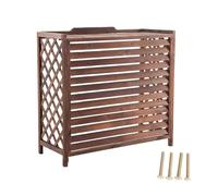 MDXVRKYBC Cache Climatiseur Exterieur Bois Massif Cache Clim Exterieur Couvre-Tablette De Radiateur pour L'extérieur pour Cacher Le Climatiseur, 4 Tailles(S)
