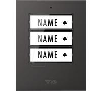 m-e modern-electronics 41306 Sonnette sans fil Emetteur éclairée, avec porte-nom