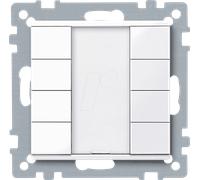 ME 617425 - Bouton quadruple plus, blanc actif brillant, système M