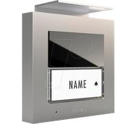 ME ADV 1010 S - Station extérieure audio, pour immeubles à 1 appartement, argent
