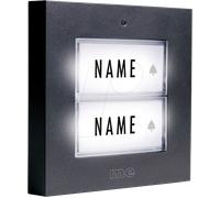 m-e modern-electronics 41273 Sonnette sans fil Emetteur avec porte-nom