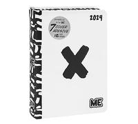 ME, CLASSIC, Medium - Agenda 2023 2024 journalier 16 mois, 512 pages avec contenu, journal garçons et filles avec couverture souple + 7 coques adhésives incluses, agde 2023 - 2024 12 x 16,5 H cm, pour