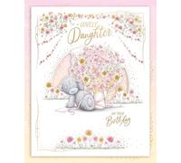 Me To You Carte d'anniversaire de luxe faite à la main pour fille avec inscription « To A Lovely Daughter » - 20,3 x 25,4 cm - Collection officielle
