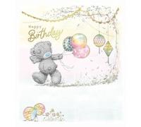Me To You Carte d'anniversaire Tatty Teddy tenant des ballons - Collection officielle
