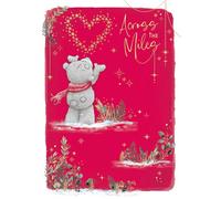 Me To You Tatty Teddy Across The Miles Carte de Noël de luxe avec détails en feuille d'or 12,7 x 17,8 cm - Collection officielle
