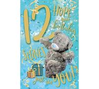Me To You Tatty Teddy Carte d'anniversaire 12 ans Inscription "Hope Your Birthday Shines" - Collection officielle