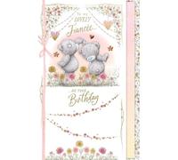 Me to You Tatty Teddy Carte d'anniversaire faite à la main pour une belle fiancée 18 x 28 cm