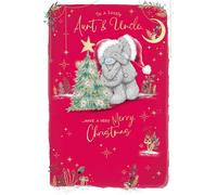 Me To You Tatty Teddy Carte de Noël de luxe pour tante et oncle 15,2 x 22,9 cm - Collection officielle