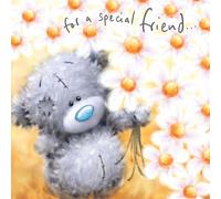 Me To You Tatty Teddy Carte de vœux Motif marguerites 15,2 x 15,2 cm