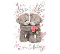 Me To You Tatty Teddy For The Love Of My Life Carte d'anniversaire 3D 15,2 x 22,9 cm - Collection officielle