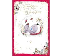 Me To You Tiny Tatty Teddy Carte de Noël pour petit-fils 15,2 x 22,9 cm Collection officielle