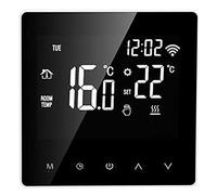 ME81H Smart WIFI LCD Thermostat eau chauffage par le sol chaudière murale électrique Thermostat de chauffage par le sol pour Tuya AC230V (Dos blanc et bouton blanc 3A)