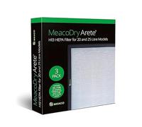 Filtre à charbon actif MeacoDry Arete, compatible avec les déshumidificateurs de 10L et 12L, pack de 3 unités, élimine les odeurs et améliore la qualité de l'air