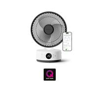 MeacoFan Sefte® 10 Pro – Ventilateur de table sans fil, silencieux (25 dB), autonomie de 40 heures, débit d'air de 1 150 m³/h, 12 vitesses, oscillation 3D