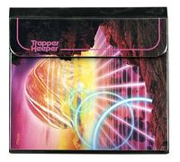 Mead School Supplies 260038FM-ECM) Lot de 2 classeurs et pochette supplémentaire, anneaux en métal et clip à ressort, design rétro, reliure de 2,5 cm, reliure avec 2 classeurs et pochette