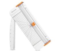 Meafeng A4 Massicot Règle Titane Guillotine Coupe Papier, avec Sécurité Système et Remplaçable Lame Couper Coupon, Etiquette et Photo, Papier d'artisanat