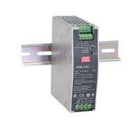 MEAN WELL Convertisseur DC-DC de type rail DIN 240 W, 16,8 à 33,6 V CC, entrée 24 V, sortie 10 A