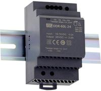 MEAN WELL DDR-60G-24 Convertisseur CC/CC pour rail (DIN) 24 V/DC 2.5 A 60 W Nbr. de sorties:1 x Contenu 1 pc(s)