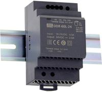 MEAN WELL DDR-60G-24 Convertisseur CC/CC pour rail (DIN) 24 V/DC 2.5 A 60 W Nbr. de sorties:1 x Contenu 1 pc(s)