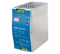 MEAN WELL DR-240-48 - Adaptateur secteur (montage sur rail DIN possible) - CA 100-240 V - 240 Watt - PFC actif