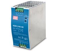 MEAN WELL DR-240-48 - Alimentation électrique (montable sur rail DIN) - CA 100-240 V - 240 watt - PFC active