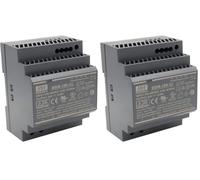 Mean Well HDR-100-24 AC-DC Bloc d'alimentation sur Rail DIN (Lot de 2)