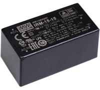 Mean Well IRM-15-15 Alimentation à découpage 15 V 1 A 15W, montage PCB
