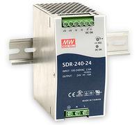 Mean Well SDR-240 series SDR-240-24 - Adaptateur secteur (montage sur rail DIN possible) - CA 115/230 V - 240 Watt - PFC actif