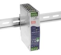 MEAN WELL WDR-60-24 Alimentation rail DIN 24 V/DC 2.5 A 60 W Nbr. de sorties:1 x Contenu 1 pc(s)