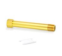 MEANLIN 1PCS Raccord extension double extrémité en laiton, filetage mâle 3/8" BSP vers femelle, longueur 125mm, connecteur droit pour systèmes pneumatiques et de plomberie