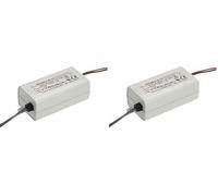 MeanWell, APV-16-12 Transformateur LED Tension constante 15 W 0-1,25 A 12 V/DC Non dimmable Protection contre les surcharges (Lot de 2)