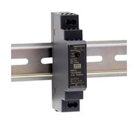 MeanWell, Distributeur de courant mobile, ALIMENTATION - 1 SORTIE - 15 W - 12 V 1.25 A - MONTAGE SUR RAIL DIN - POUR USAGE INDUSTRIEL